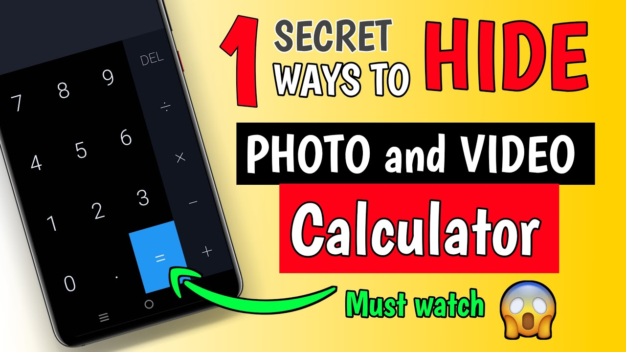 Hide Photos & Videos Through Calculator